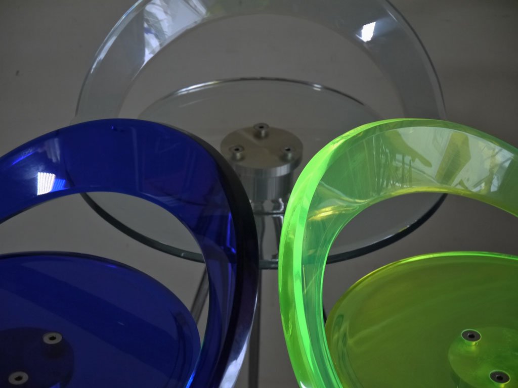 ポストモダンデザイン Postmodern Design アクリル ハイスツール クリアブルー スペースエイジ ■