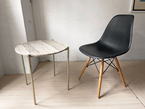 ザラホーム ZARA HOME ラウンドテーブル サイドテーブル 大理石天板 Marble Top ゴールドカラーフレーム ★