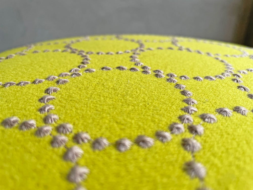 マルニロクマルプラス MARUNI60+ マルニ木工 スタッキングスツール ミナペルホネン dop タンバリン柄 イエロー×グレー オーク材♪