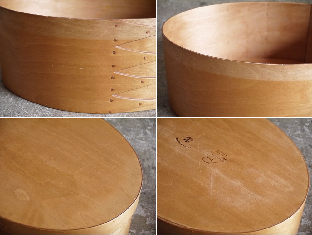 エービーウッドワーキング AB Wood Working シェーカーボックス Shaker Box オーバル ナチュラル 英国 シェーカー家具 ■