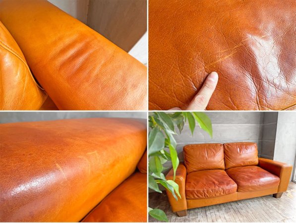 アクメファニチャー ACME Furniture フレスノ FRESNO ソファ 2シーター ヴィンテージスタイル オイルレザー 本革 定価¥330,000- ♪