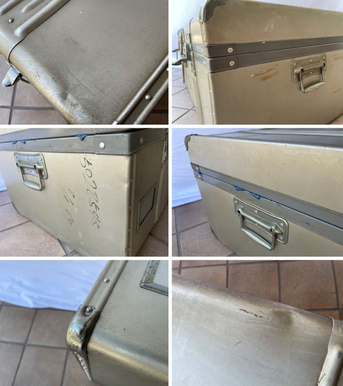 ビンテージ トランクケース Vintage TrunkCase ジェラルミン 三越 ディスプレイ 店舗什器 撮影用 ◇