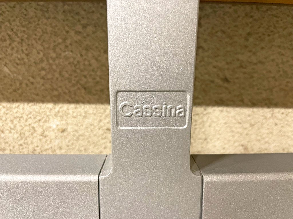 カッシーナ Cassina エクセン XEN クイーンサイズ ベッドフレーム ダークブラウン ハンス・ウェッツスタイン Hannes Wettstein 取扱説明書付 〓