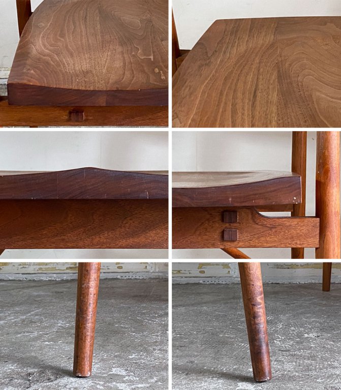 ネイチャーファーニッシュ NATURE FURNISH アームチェア ラウンジチェア ウォールナット無垢材 B ■