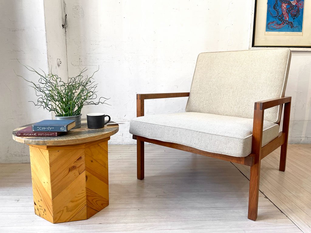 ネイチャーファーニッシュ NATURE FURNISH フレイム FRAME SOFA 1人掛け 1Pソファ ラウンジチェア ウォールナット無垢材 ★
