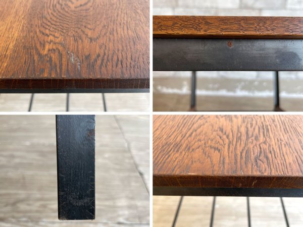 トラックファニチャー TRUCK FURNITURE ブーメラン サイドテーブル BOOMERANG SIDE TABLE ナラ無垢材 スチール 定価¥52,800- ●