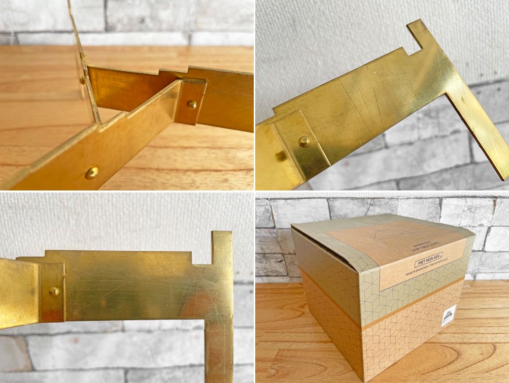 ピート・ヘイン・イーク PIET HEIN EEK WAXINE OLD テーブルランプ キャンドルランプ 真鍮ベース ガラスシェード 箱付き ●