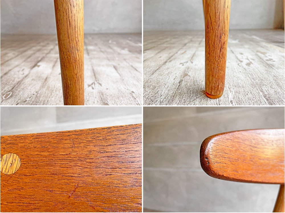 カールハンセン&サン Carl Hansen & Son CH33 チーク材×オーク材 本革シート ダイニングチェア ハンス・J・ウェグナー デンマーク 北欧ビンテージ♪