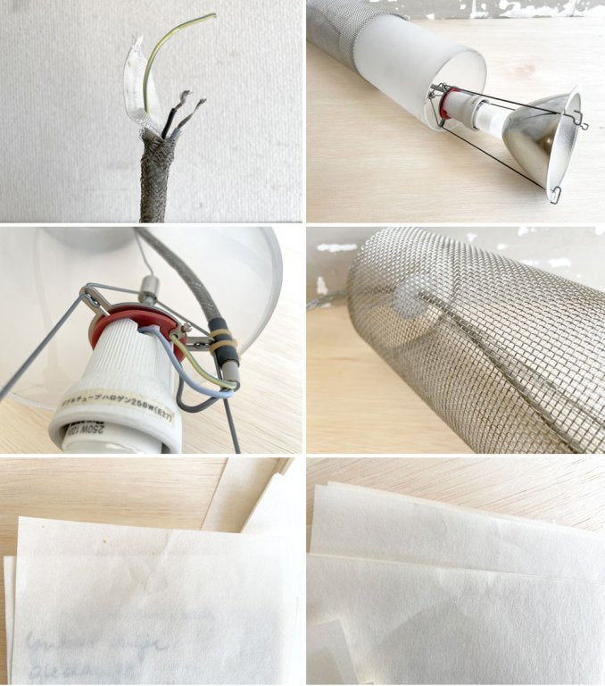 インゴ・マウラー INGO MAURER ツェッツル Zettel'z A6 ペンダントライト ステンレス×和紙 ドイツ 定価¥247,500- 直付け 要電気工事 ●