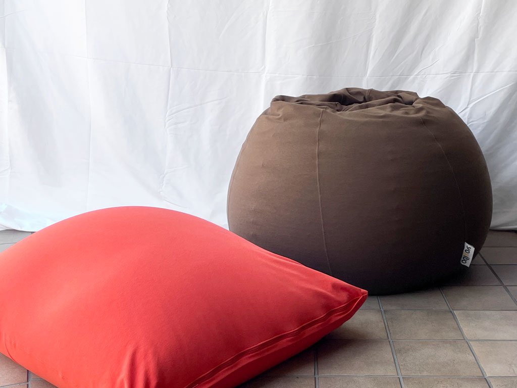 ヨギボー yogibo ポッド Pod 1人掛け ソファ ビーズクッション ビーズソファ チョコレートブラウン 定価 32,780円 ◇