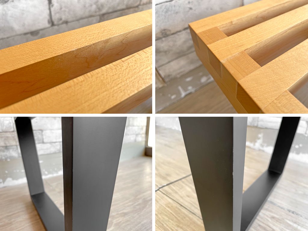ハーマンミラー Herman Miller プラットフォームベンチ Platform Bench ネルソンベンチ W122 メープル材 ジョージネルソン ミッドセンチュリー 定価¥229,900- ●