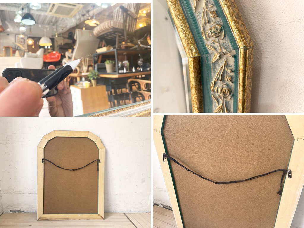 ヨーロピアンクラシカル European Classical ウォールミラー 鏡 壁掛 店舗什器 アンティークスタイル ★
