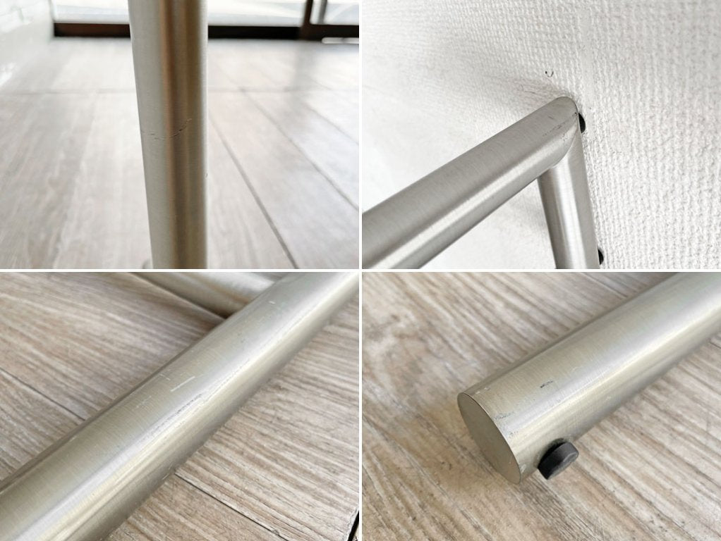 モックス MOX スナップ SNAP コートハンガー パイプ 立て掛けタイプ スチール ブラッシュドスチール ラバー ミニマル ヤマギワ取扱い 定価¥52,800- スイス ●