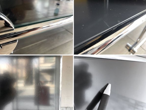 ユーエスエムハラー USMハラー USM Haller モジュラーファニチャー キャビネット シェルフ 2列6段 W88cm アントラサイト ガラス扉 ●