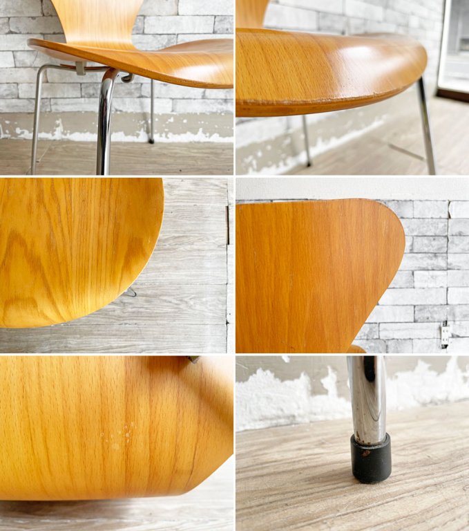 フリッツハンセン Fritz Hansen セブンチェア ダイニングチェア ビーチ材 ナチュラル アルネ・ヤコブセン Arne Jacobsen デンマーク 北欧家具 ●