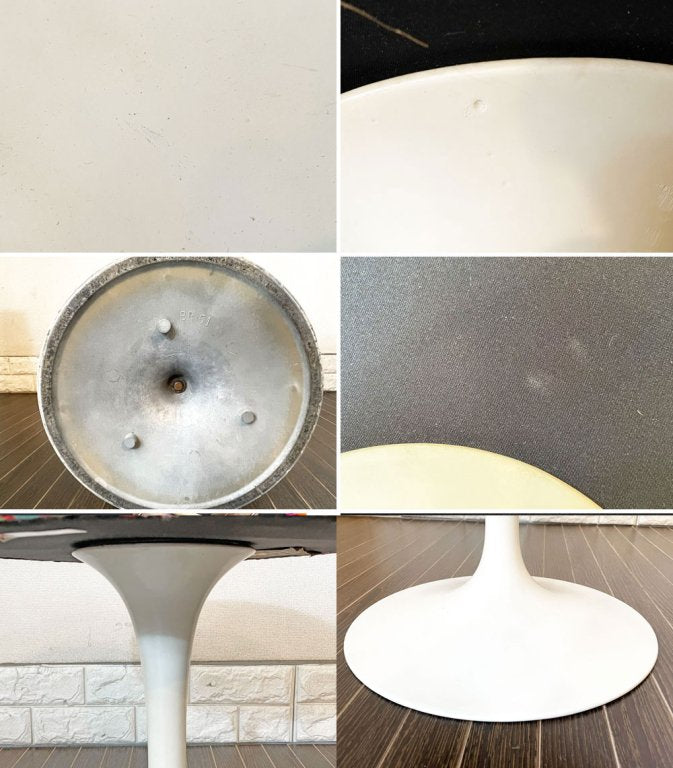 ノル Knoll ビンテージ チューリップ スツール マハラム社 ジラルド マルチストライプ生地 座面張替済 シール有 エーロ・サーリネン ミッドセンチュリー ◎