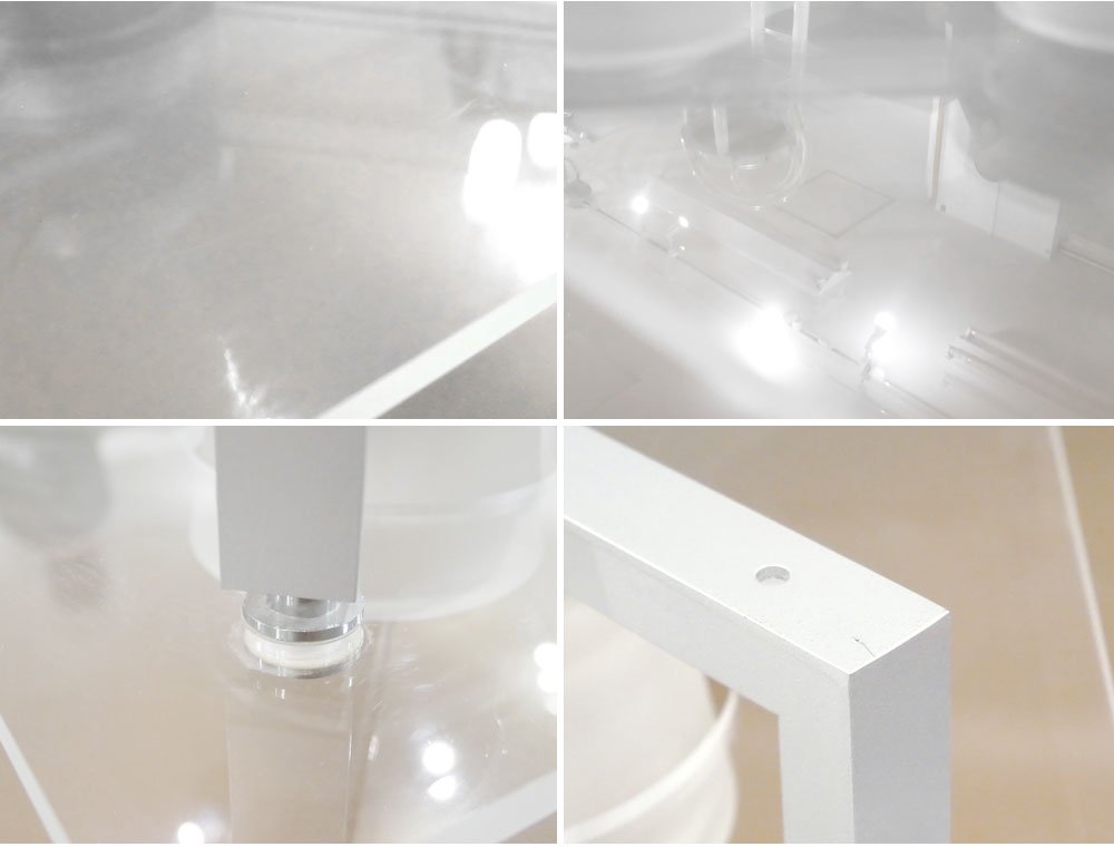 ヤマギワ yamagiwa P-FLAT 5灯 シーリングライト クリア アクリル×ガラス モダンデザイン 定価:88,000円 A ●