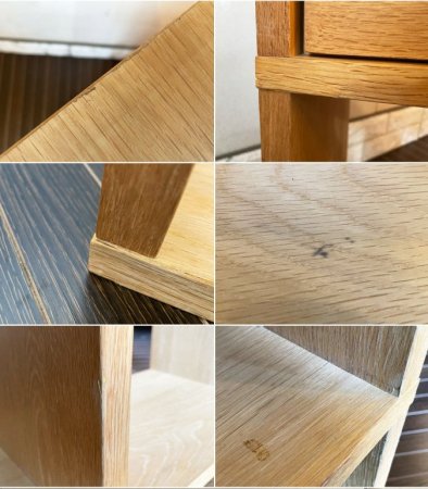 無印良品 MUJI スタッキングシェルフ 2列3段 オーク材 スタッキングチェスト×2個付 抽斗6杯 合計定価¥35,880- ◎