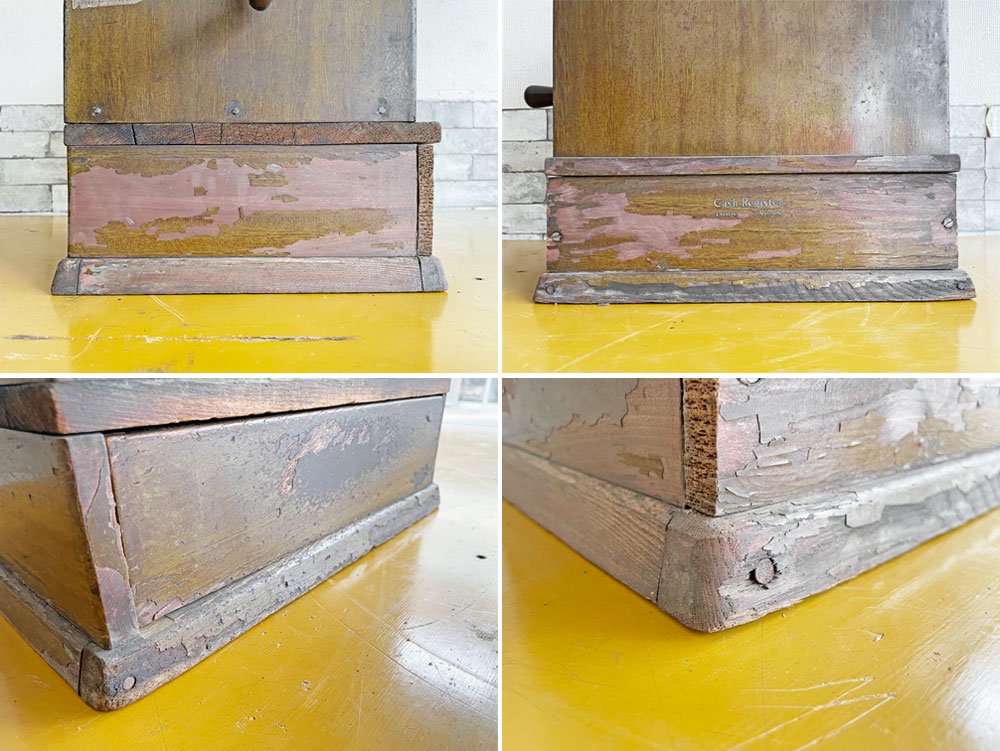 ジャパンビンテージ Japan Vintage レジスター キャッシャー 金銭登録機 手回し式 鍵付き 寺岡精工 Teraoka 昭和レトロ ディスプレイ 店舗什器 ●