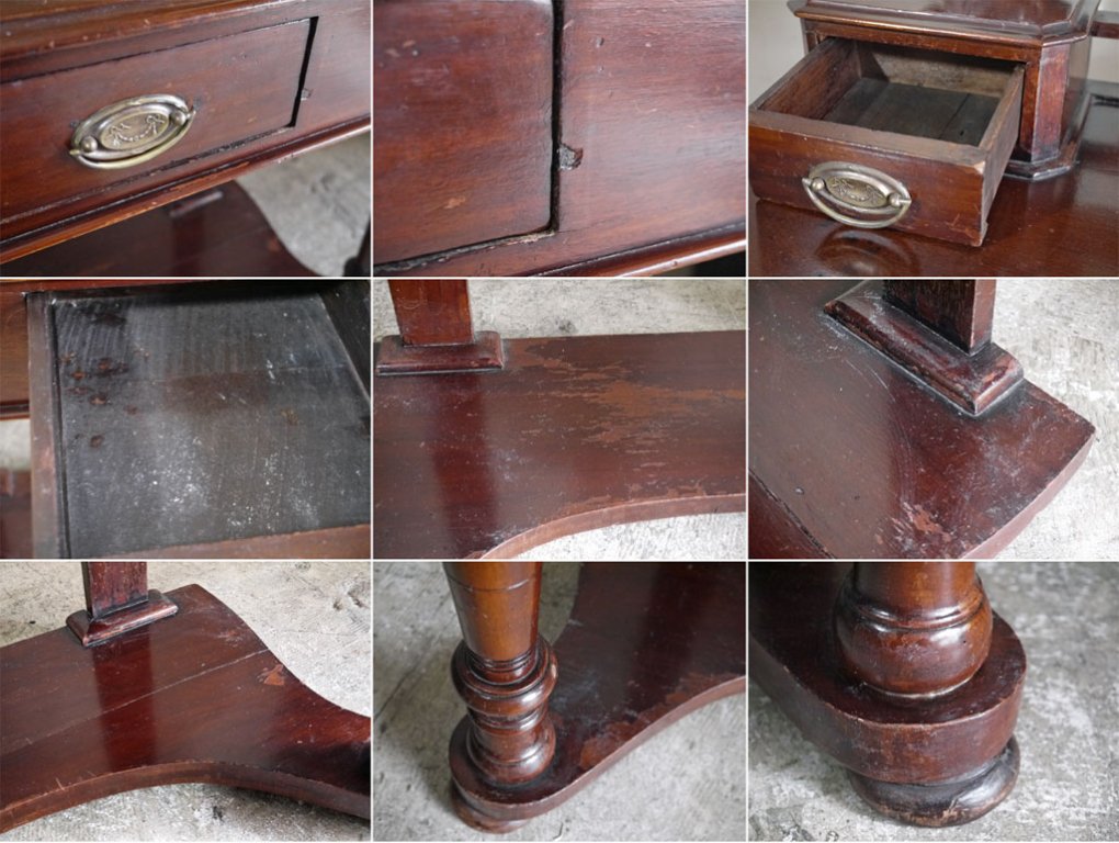 UKビンテージ UK vintage ドレッサー dressing chest 鏡台 抽斗3杯 クラシカル 英国家具 ■