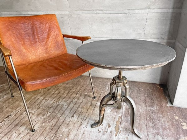 ジャーナルスタンダードファニチャー j.s.F ギデル GUIDEL アトリエ テーブル ATELIER TABLE 60cm インダストリアルデザイン 定価¥54,000- ♪