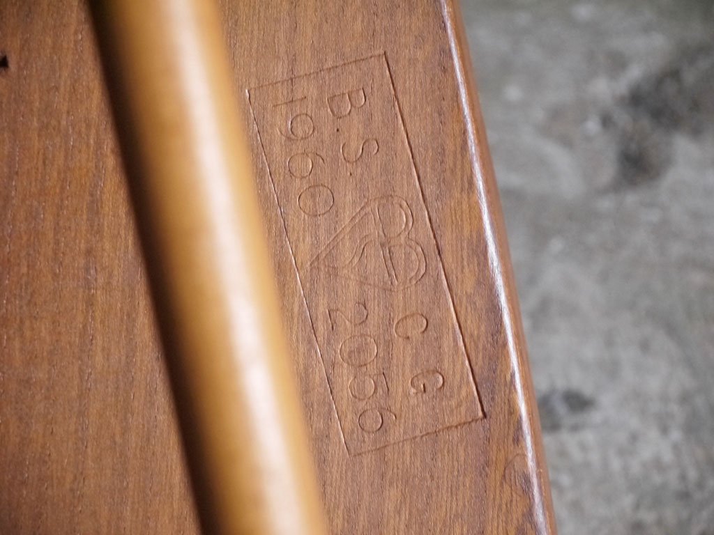 アーコール Ercol スティックバックチェア スピンドルチェア エルム材 UKビンテージ Vintage 英国家具 ■