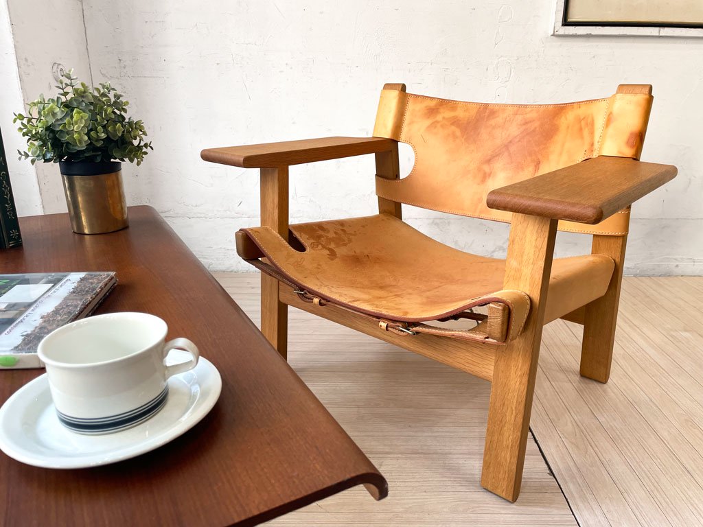 フレデリシア FREDERICIA ビンテージ スパニッシュチェア The Spanish Chair ボーエ・モーエンセン Borge Mogensen ラウンジチェア デンマーク 北欧家具 ★