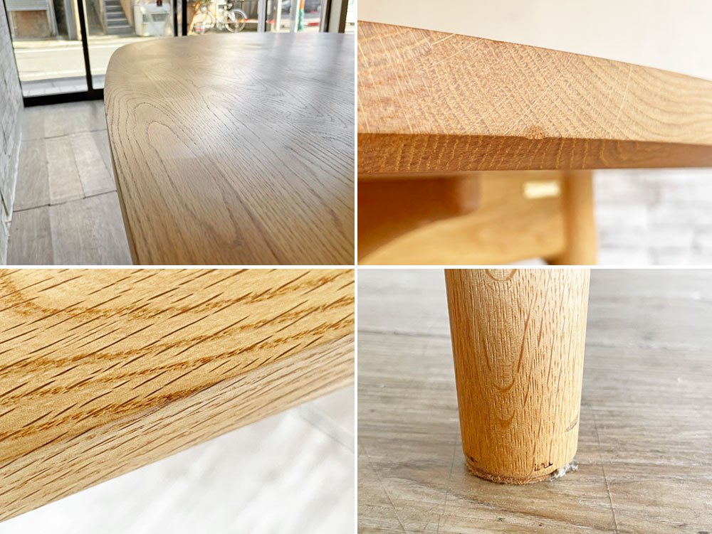 北の住まい設計社 KITANOSUMAI SEKKEISHA オーバルテーブル Oval Table ダイニングテーブル ナラ無垢集成材 W190cm MA/OA-1404 定価¥330,000- ●