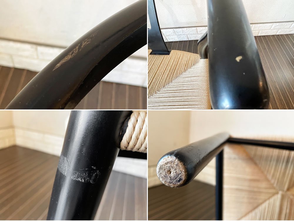 カールハンセン&サン Carl Hansen & son Yチェア CH24 ブラックラッカー ペーパーコード張替済 ハンス・J・ウェグナー mobilia取扱 北欧 ビンテージ B ◎