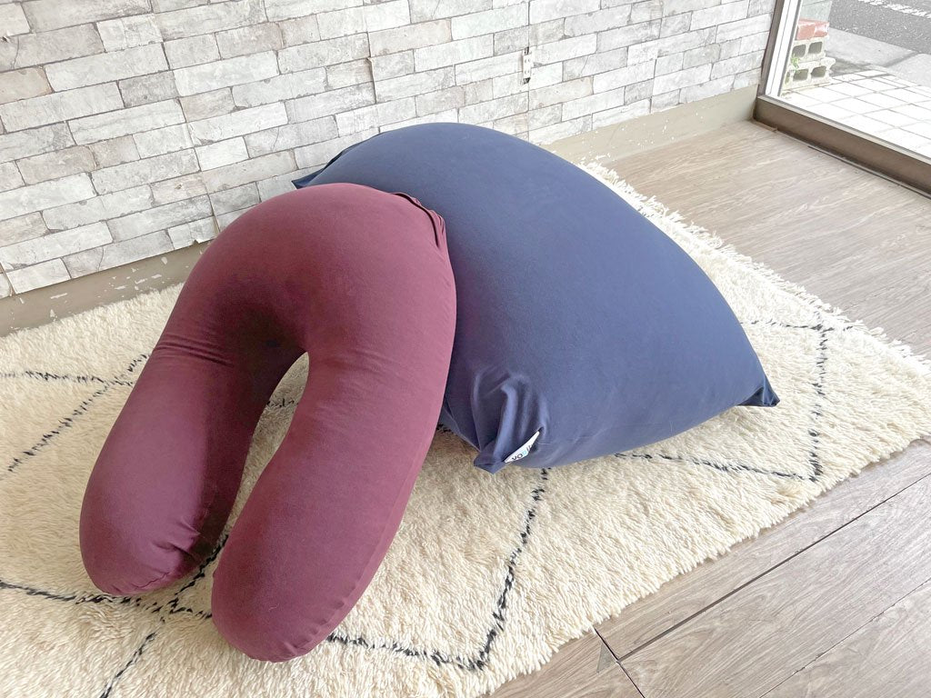 ヨギボー yogibo サポート Support ビーズクッション ソファオプション ディープパープル 肘掛け 抱き枕 定価¥16,280- ●