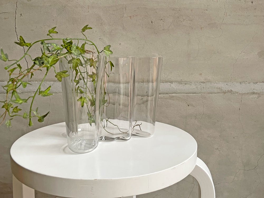 イッタラ iittala アルヴァ・アアルトコレクション Alvar Aalto Collection ベース クリア 160mm フィンランド♪
