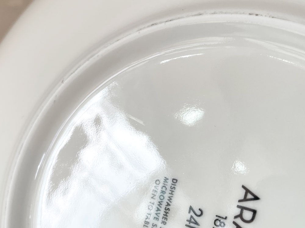 アラビア ARABIA アベック 24h Avec プレート パープル ディーププレート 24cm シール有 廃番サイズ 北欧食器 B ◎