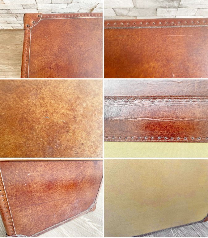 ハロ HALO イートン ミディアム チェスト ETON MEDIUM CHEST ビンテージシガー 本革 トランク アスプルンド 取扱 ASPLUND 英国 定価¥175,000- ●