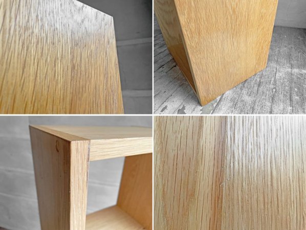 無印良品 MUJI スタッキングシェルフ 1列3段 オーク材 オープンシェルフ 2ドロワーチェスト×2 トレー付き ナチュラル ♪