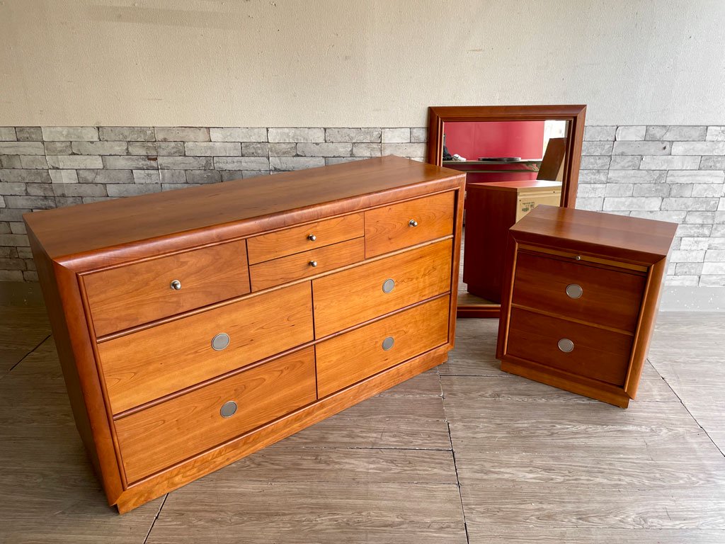 スタンレーファニチャー Stanleyfurniture ウォールミラー 壁掛け 鏡 H103.5cm 米国家具 アメリカ ●