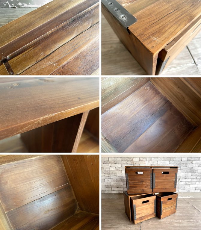 アクメファニチャー ACME Furniture トロイ オープンシェルフ TROY OPEN SHELF S & トロイボックス L 2個 セット 定価総額¥45,100- スレ有 B ●