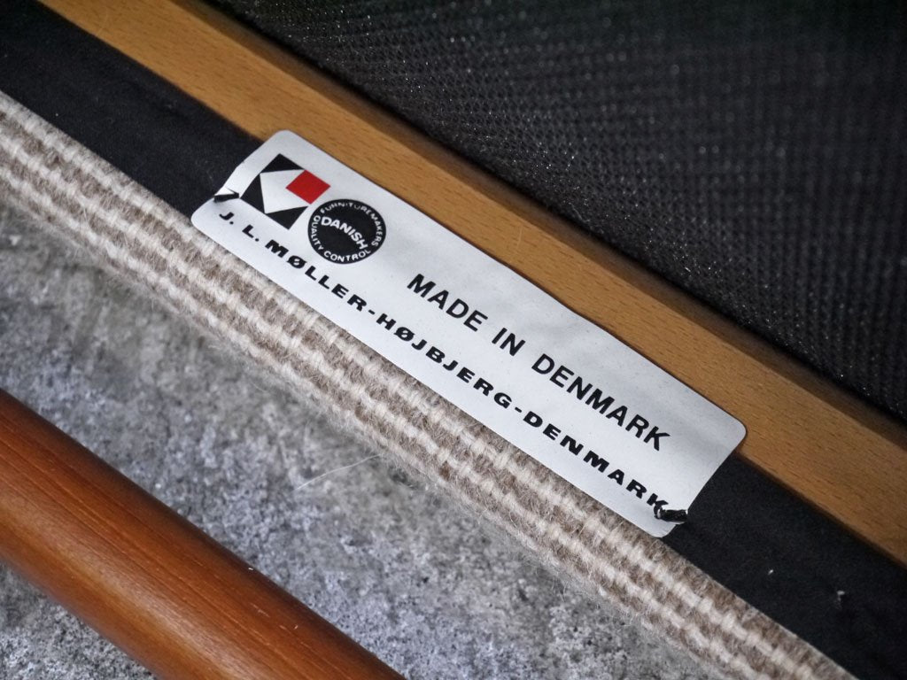 J.L.モラー J.L.Mollers Model No.75 ダイニングチェア チーク無垢材 ニールス・O・モラー デンマークビンテージ 北欧家具 A ■