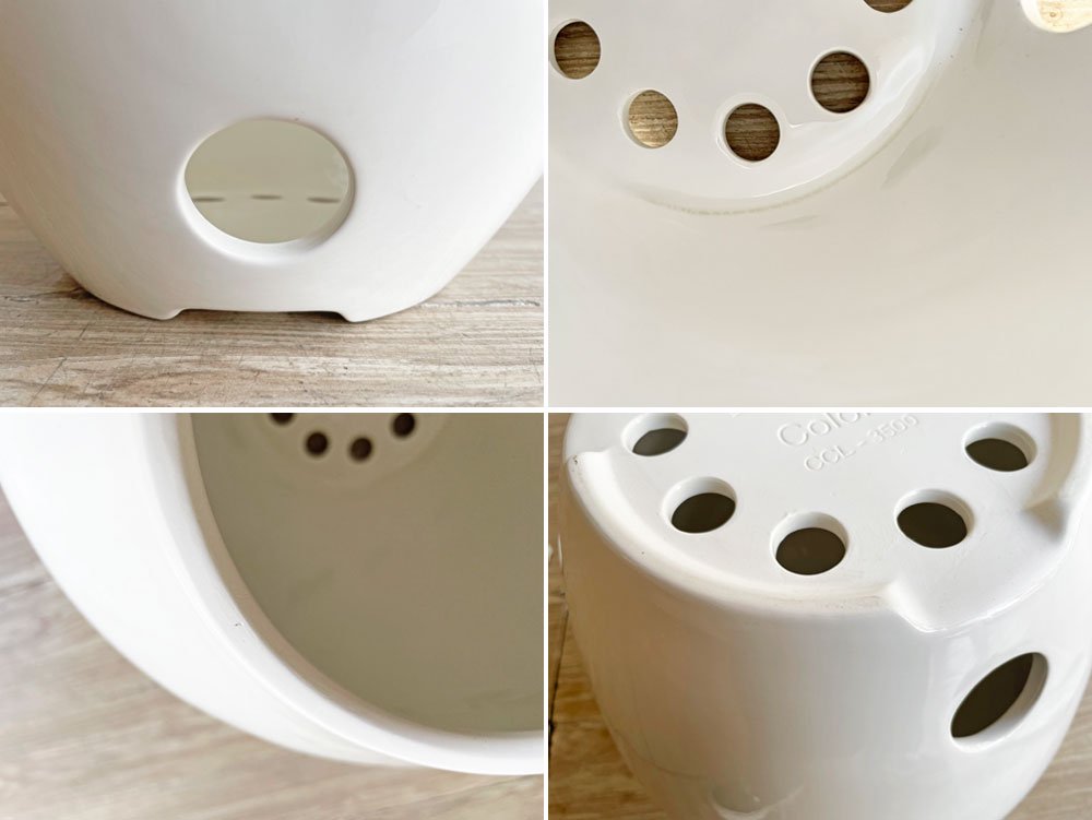 バルミューダ BALMUDA コロニー Colony ケーブル&アダプターオーガナイザー ケーブルボックス ホワイト 磁器製 ●