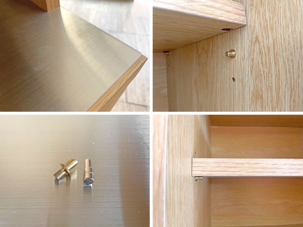 ウニコ unico ロム LOM キッチンボード ユニット W1200 set F オーク材 食器棚 カップボード キャビネット 定価¥182,600- ●