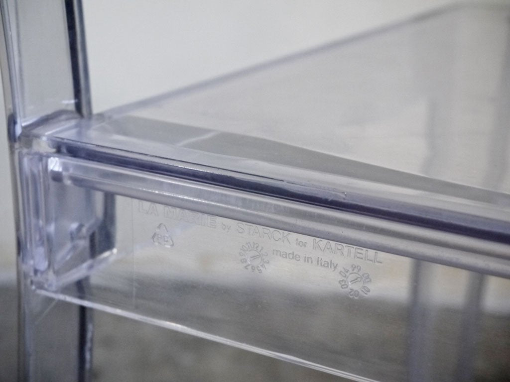 カルテル Kartell ラ マリー La Marie ダイニングチェア クリスタル スタッキング フィリップ・スタルク ■