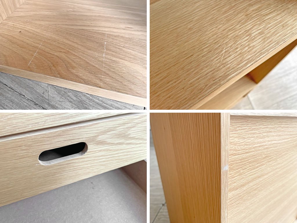 無印良品 MUJI スタッキングシェルフ ワイド 3列4段 オーク材 オープンシェルフ 本棚 飾り棚 収納棚 引き出し ラック収納付 定価¥67,260- ●