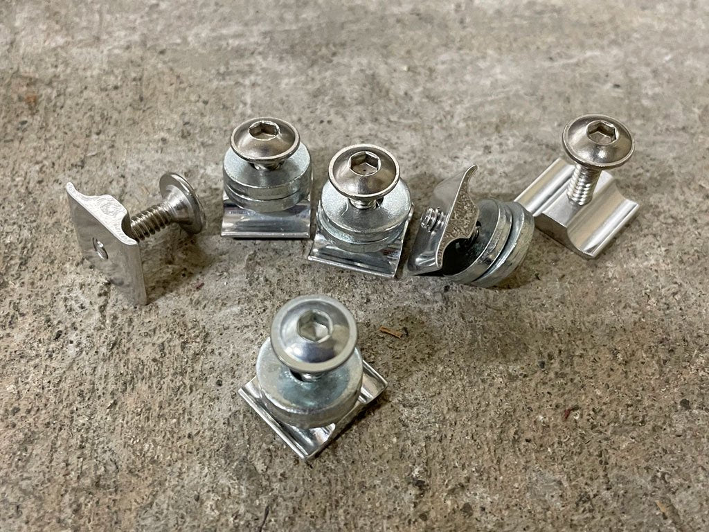 無印良品 MUJI ユニットシェルフ用 84cmタイプ バックパネル 6枚 パンチング 固定金具付 〓