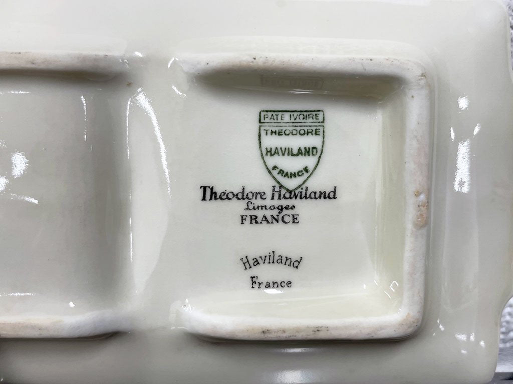 リモージュ LIMOGES アビランド Haviland デミタス&アシュトレイ Demitasse Ashtray Set フランスビンテージ 〓