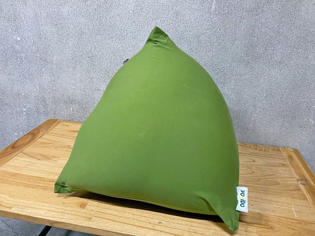 ヨギボー yogibo ピラミッド Pyramid 1人掛け ソファ ビーズクッション ライムグリーン パーソナルチェア コンパクト 〓