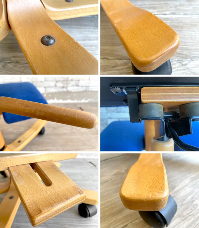ヴァリエール VARIER ストッケ STOKKE バランス ウィング WING バランスチェア キャスター 昇降機能 ブルー ノルウェー ●