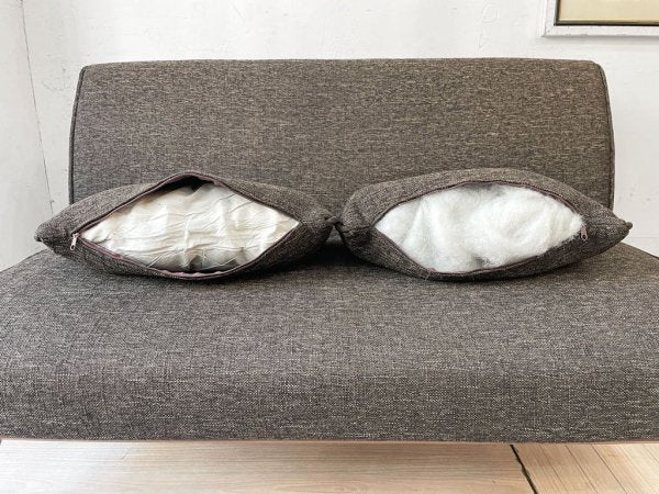 ウニコ unico ロイ ROY ソファ 2シーター 2人掛け ダークブラウンカラー クッション付き 北欧スタイル ナチュラルモダン 廃番
★