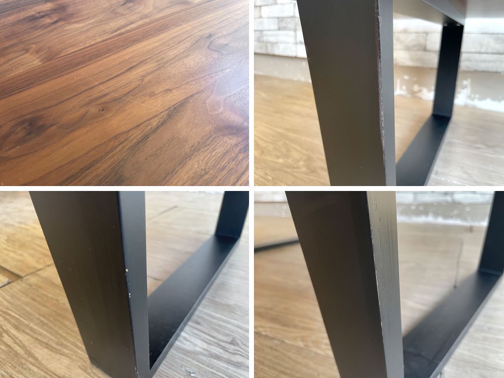 ランドスケーププロダクツ Landscape Products スクエアレッグテーブル SQUARE LEGS TABLE ローテーブル ウォールナット無垢材 Lサイズ 定価¥110,000- ●