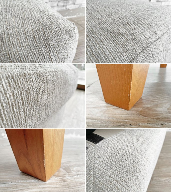 アクメファニチャー ACME Furniture ジェティ フェザーオットマン JETTY feather OTTOMAN ファブリック ベージュ系 ミッドセンチュリー USビンテージスタイル ●