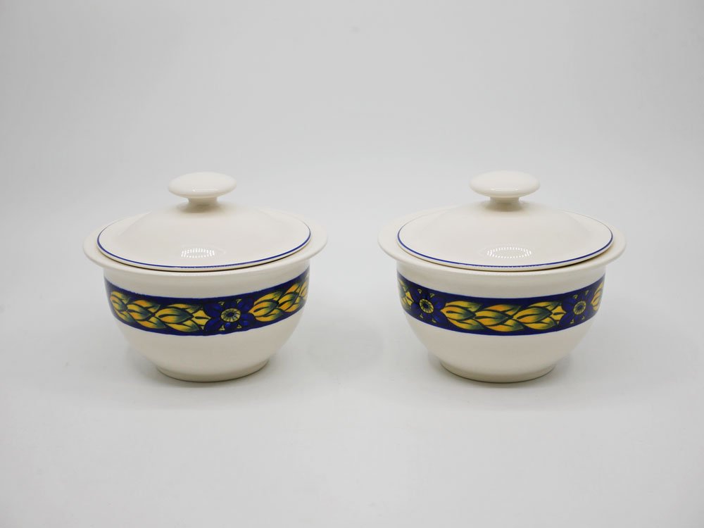 ロイヤルコペンハーゲン ROYAL COPENHAGEN ブルーフェザン blue pheasant シュガーポット キャニスター 蓋付き デンマーク 北欧食器 廃番 B ●