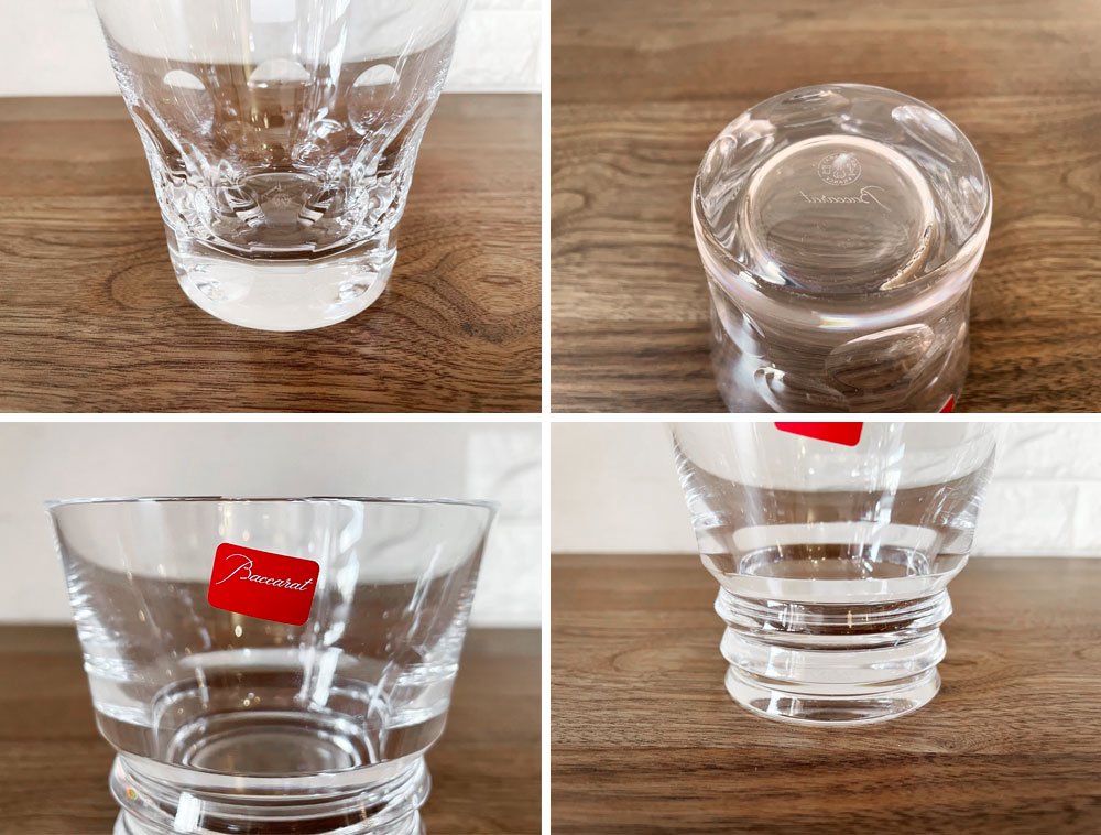 バカラ Baccarat ベガ Vega & ベルーガ Beluga タンブラー ロックグラス ペア 未使用品 箱付 参考価格¥19,800- クリスタルガラス フランス ◎